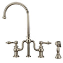 Whitehaus WHTTSLV3-9773-NT-PN Twisthaus Plus Bridge Faucet