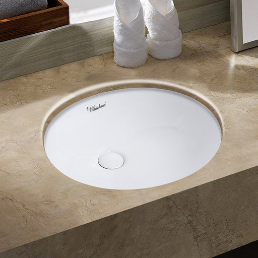Whitehaus WHU71001 Isabella Plus Collection 16" Oval Undermount Sink