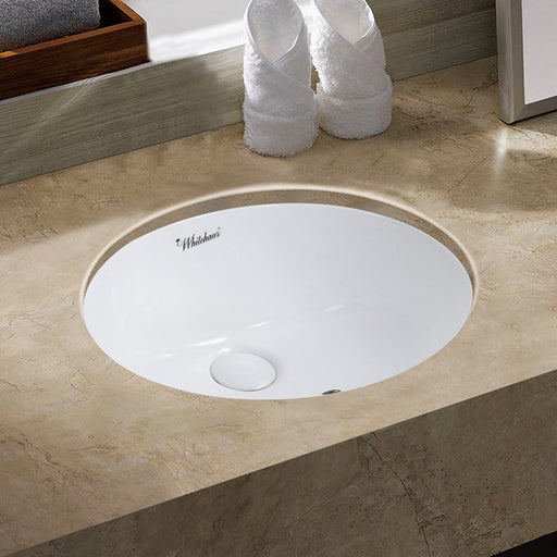 Whitehaus WHU71003 Isabella Plus Collection 18" Oval Undermount Sink