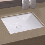 Whitehaus WHU71006 Isabella Plus Collection 21" Undermount Sink with Overflow and Rear Center Drain