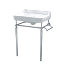 Whitehaus WHV024-L33-1H-C Victoriahaus Rectangular Sink China Console