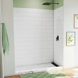 DreamLine WKDS623684XMS00 DreamStone Shower Wall Kit in White Subway Pattern