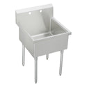 Elkay WNSF81242 Weldbilt 27 x 27-1/2 x 14" Floor Mount, Single Compartment Scullery Sink