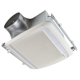 Broan ZB110L1 ULTRA GREEN ZB Series 110 CFM Multi-Speed Ceiling Bathroom Exhaust Fan with LED Light
