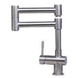 ALFI AB2038-BSS Solid Brushed Stainless Steel Retractable Single Hole Faucet