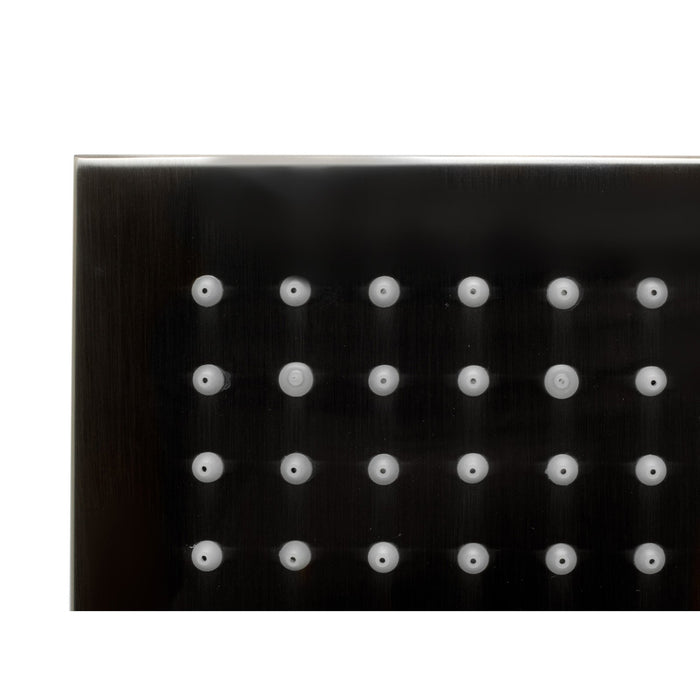 ALFI Brand LED8S-BN Brushed Nickel 8" Square Multi Color LED Rain Shower Head