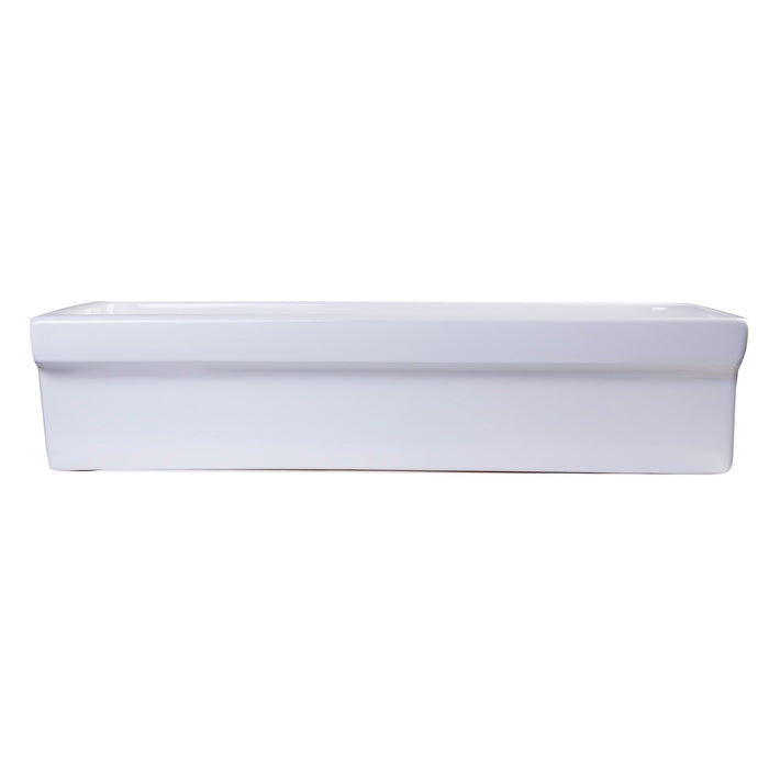 ALFI Brand AB36TR 36" White Above Mount Porcelain Bath Trough Sink