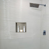 ALFI ABN1616-BSS Brand 16 x 16 Brushed Stainless Steel Square Single Shelf Bath Shower Niche