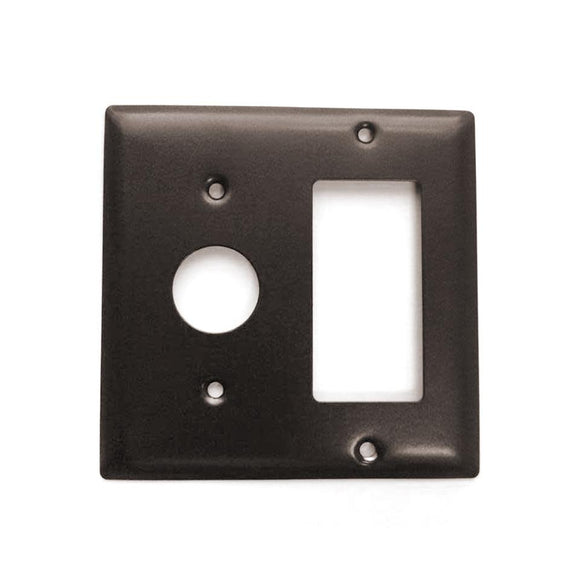 Amba AJ-DGP-O Radiant Square Double Gang Plate in Oil Rubbed Bronze Finish