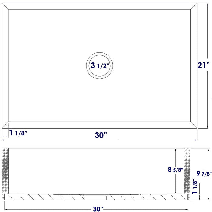 ALFI Brand AB3021 30" Single Bowl Bamboo Kitchen Farm Sink