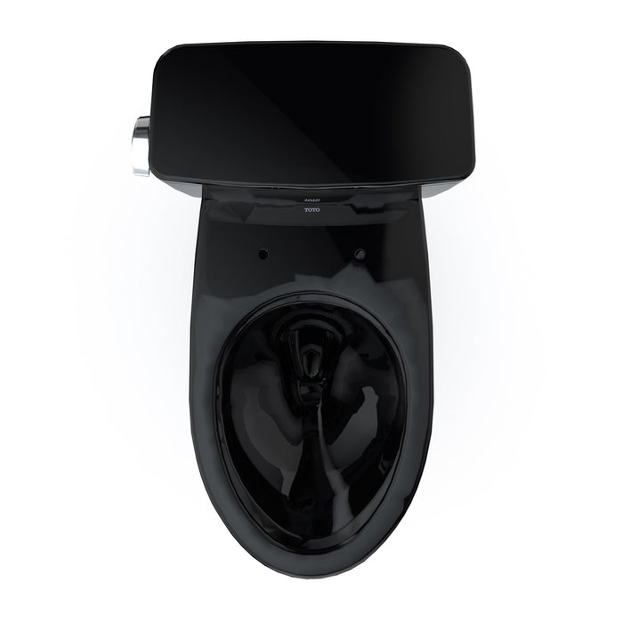 TOTO CST776CS#51 Drake Two-Piece 1.6 GPF Tornado Flush Toilet, Ebony Black