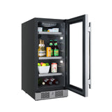Avallon ABR152SGRH 15" Wide 86 Can Beverage Center in Stainless Steel