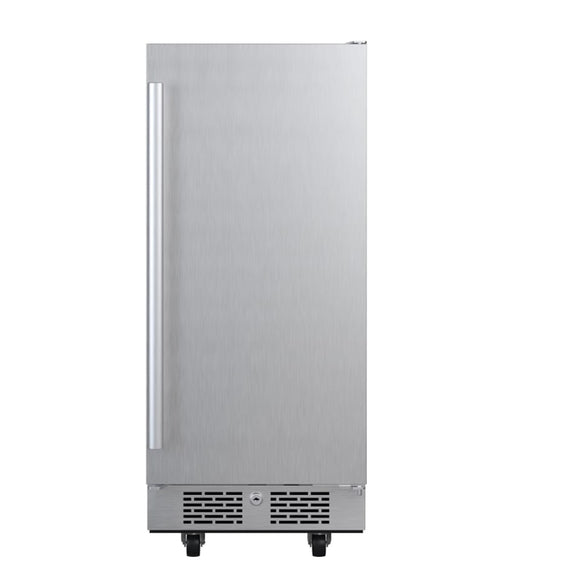 3.3 Cu Ft 15 Outdoor Undercounter Stainless Steel Refrigerator Right Hinged