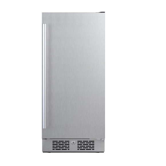 3.3 Cu Ft 15 Undercounter Stainless Steel Refrigerator Right Hinged