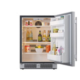 Avallon AFR242SSRH 24" Wide 5.66 Cu. Ft. Built-In Compact Refrigerator in Stainless Steel