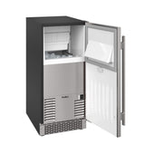 Avallon AIMG151GSSIRH 15" Wide 26 Lbs. Capacity Built-In and Free Standing Ice Maker in Stainless Steel