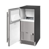 Avallon AIMG151PSSILH 15" Wide 26 Lbs. Capacity Built-In and Free Standing Ice Maker in Stainless Steel