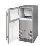 Avallon AIMG151PSSOLH 15" Wide 26 Lbs. Capacity Built-In and Free Standing Ice Maker in Stainless Steel