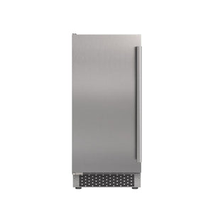 15" Gourmet Ice Maker With Drain Pump And Stainless Steel Door - Left Hinged