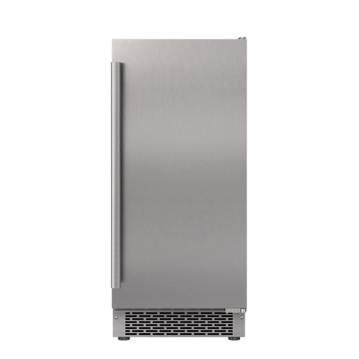 15" Outdoor Gourmet Ice Maker With Drain Pump And Stainless Steel Door - Right Hinged