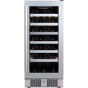 27 Bottle 15 Built-In Single Zone Stainless Steel Wine Refrigerator Right Hinged