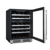 Avallon AWC242DZRH 24" Wide 45 Bottle Capacity Dual Zone Wine Cooler in Stainless Steel