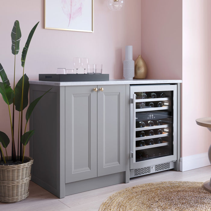Avallon AWC242DZRH 24" Wide 45 Bottle Capacity Dual Zone Wine Cooler in Stainless Steel
