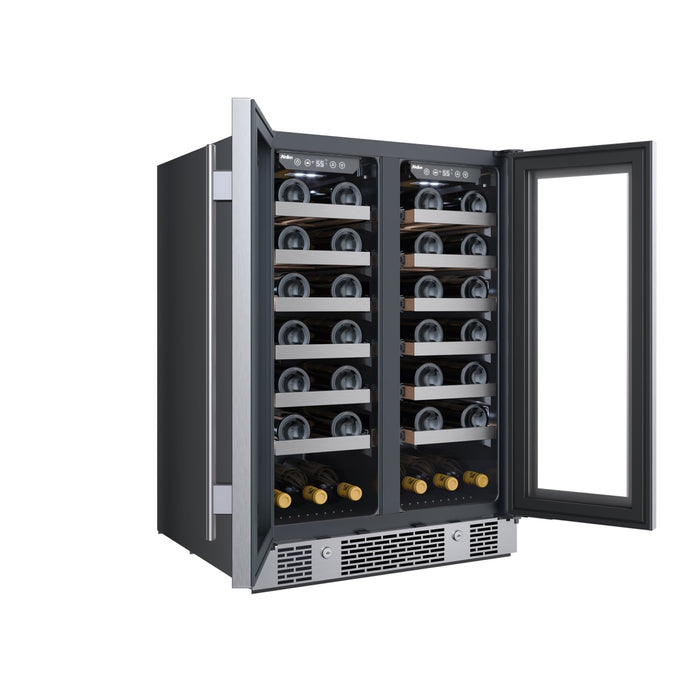 Avallon AWC242FD 24" Wide 42 Bottle Capacity French Door Wine Cooler in Stainless Steel