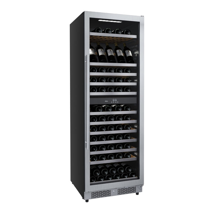 Avallon AWC243TDZRH 24" Wide 140 Bottle Capacity Built-In or Freestanding Wine Cooler Stainless Steel