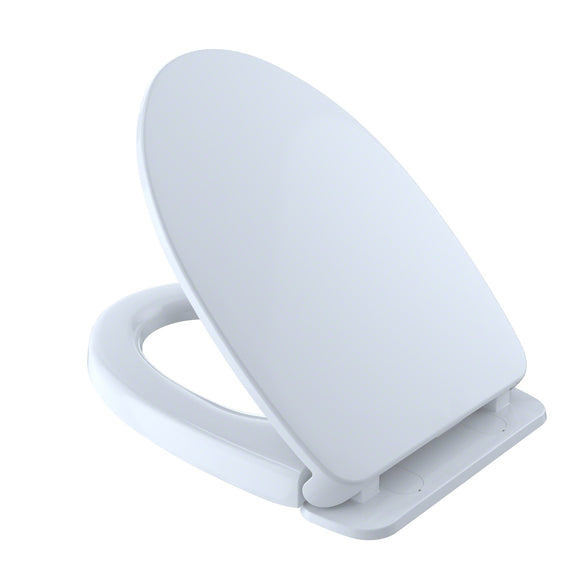 TOTO SoftClose Non Slamming, Slow Close Toilet Seat and Lid, Cotton White, SKU: SS124#01