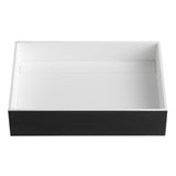 ALFI Brand ABRS2014BM Black Matte 20" x 14" Solid Surface Resin Sink