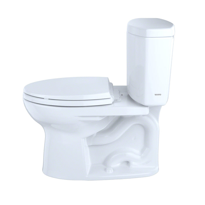 TOTO CST454CEFRG#01 Drake II 2-Piece 1.28 GPF Toilet & Right-Hand Trip Lever, Cotton White