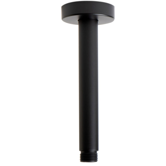 ALFI Brand ABSA6R-BM Black Matte 6" Round Ceiling Shower Arm