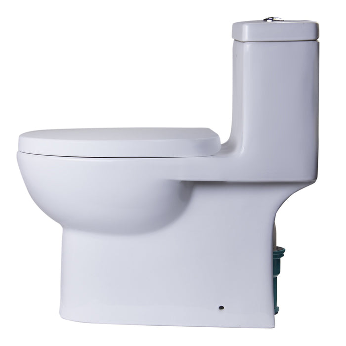 Eago TB359 Dual Flush One Piece High Efficiency Low Flush Ceramic Toilet