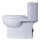 Eago TB359 Dual Flush One Piece High Efficiency Low Flush Ceramic Toilet