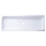 ALFI Brand AB48TR 48" White Above Mount Porcelain Bath Trough Sink
