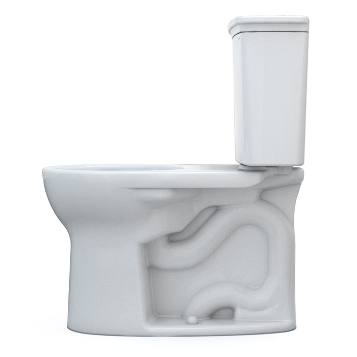 TOTO CST785CEFG#01 Drake Transitional Two-Piece Round Universal Height Toilet, Cotton White