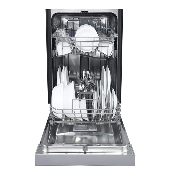 Edgestar BIDW1802SS 18" Wide 8 Place Setting Energy Star Certified Built-In Front Control Dishwasher in Stainless Steel