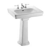TOTO LPT532.4N#01 Promenade 24" x 19-1/4" Rectangular Pedestal Bathroom Sink for 4" Center Faucets