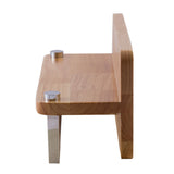 ALFI AB5510 12" Small Wooden Shelf with Chrome Towel Bar Bathroom Accessory