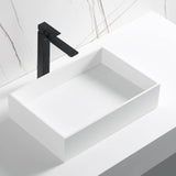 ALFI Brand ABRS2014 20" x 14" White Matte Solid Surface Resin Sink