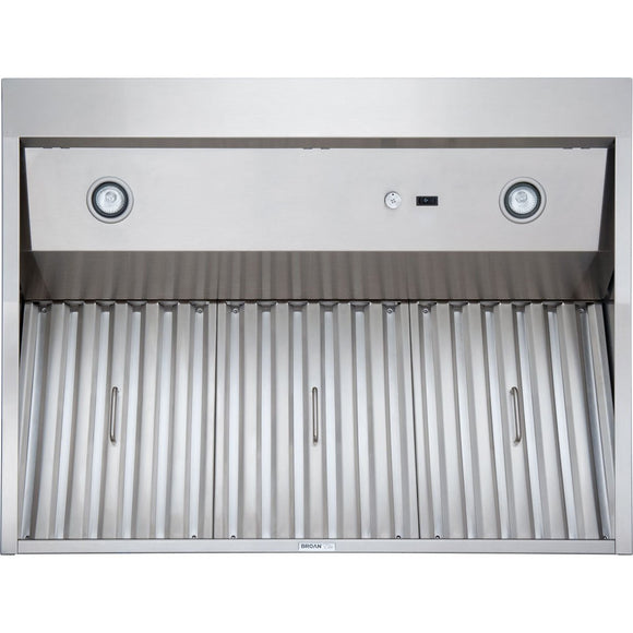 E5490SS Broan Broan® 35-7/16-Inch x 27-9/16-Inch Convertible Island Chimney Range  Hood, 550 Max Blower CFM, Stainless Steel STAINLESS STEEL - Hahn Appliance  Warehouse