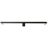 ALFI Brand ABLD32B-BM 32" Black Matte Stainless Steel Linear Shower Drain with Solid Cover