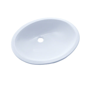 TOTO Rendezvous Oval Undermount Bathroom Sink with CeFiONtect, Cotton White, SKU: LT579G#01