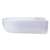ALFI Brand AB110 20" White D-Bowl Porcelain Wall Mounted Bath Sink