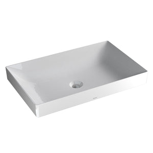 TOTO LT476GR#01 Kiwami Rectangular 23" Vessel Bathroom Sink with CEFIONTECT