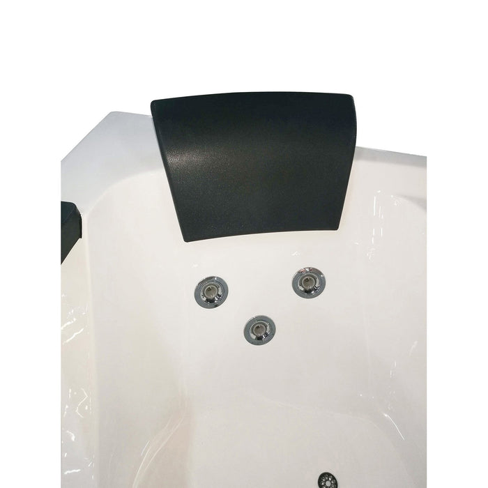 EAGO AM198ETL-R 5 ft Clear Rounded Right Corner Acrylic Whirlpool Bathtub