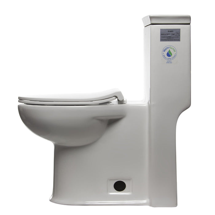 EAGO TB377 ADA Compliant One Piece Single Flush Toilet