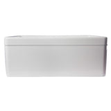 ALFI AB506-W White 26" Decorative Lip Apron Single Bowl Fireclay Farmhouse Sink