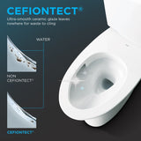 TOTO CWT4494549CMFGA#MS Washlet+ SP Wall-Hung Square Toilet with Bidet Seat and DuoFit In-Wall Tank System